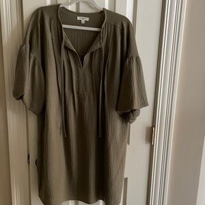 Max Studio Olive Green Dress